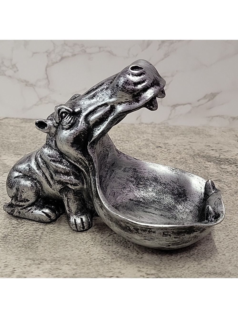 Whimsical Hippo (Hippopotamus) Candy Dish – Fun & Functional Catchall - Picture 6 of 9